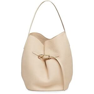 Liffner Belted Bucket Bag (Large) in Cream